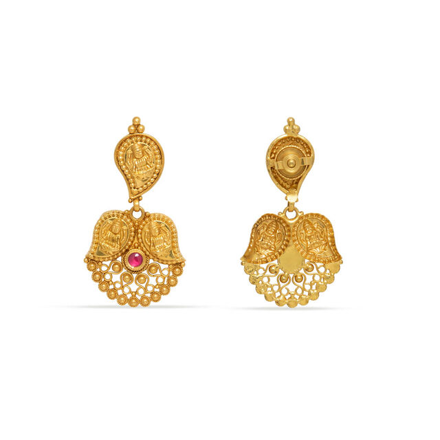 Tanishq 22KT Gold Earrings 3