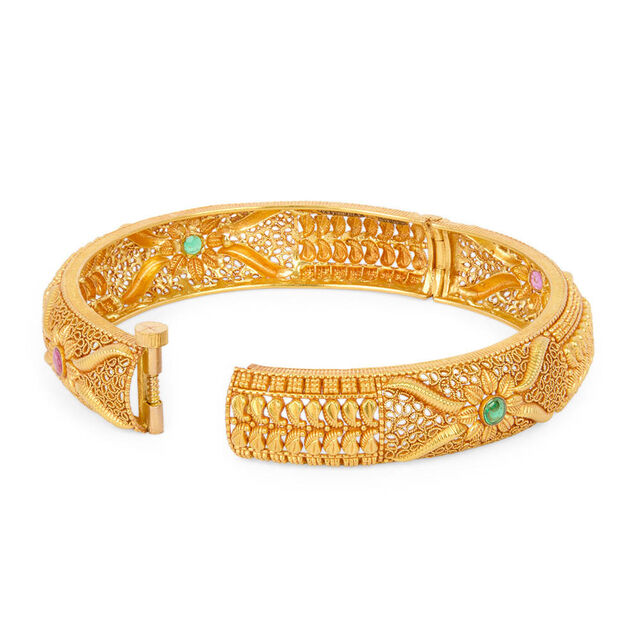 Tanishq 22KT Synthetic Stones Bangle for Women 6