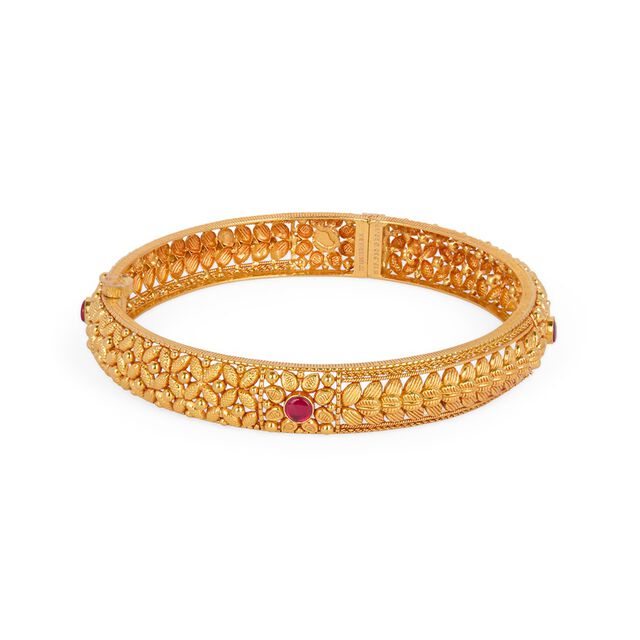 Tanishq 22KT Synthetic Stones Bangle for Women 