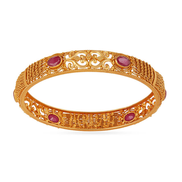 Tanishq 22KT Gold Bangle for Women 2
