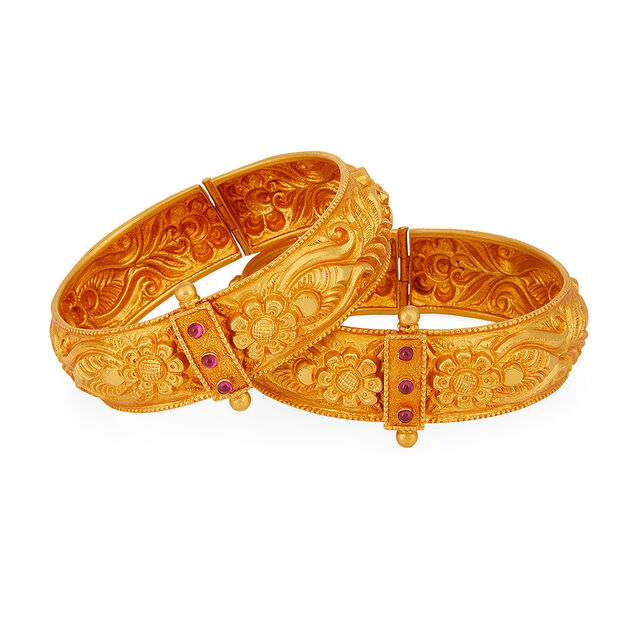 Tanishq 22KT Gold Bangle for Women 5