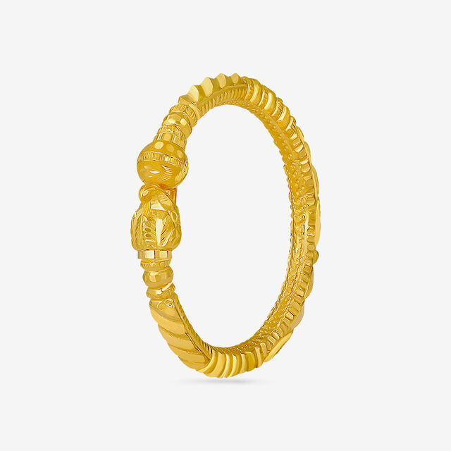 Twisted Harmony Gold Bangle 
