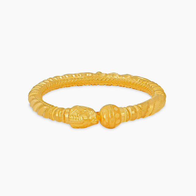 Twisted Harmony Gold Bangle 2