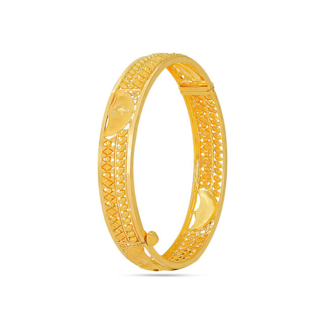 Delicate Lacework Gold Bangle