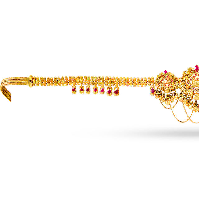 Gold Blossom Elegance: Kamarbandhani 3