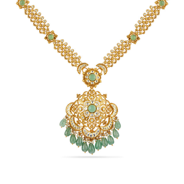 Tanishq 22 Karat Gold Necklace Set for Women 2