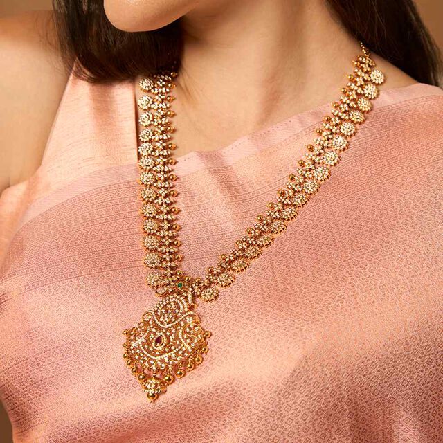 Tanishq 22KT Diamond Haaram for Women 2