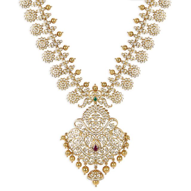 Tanishq 22KT Diamond Haaram for Women 3