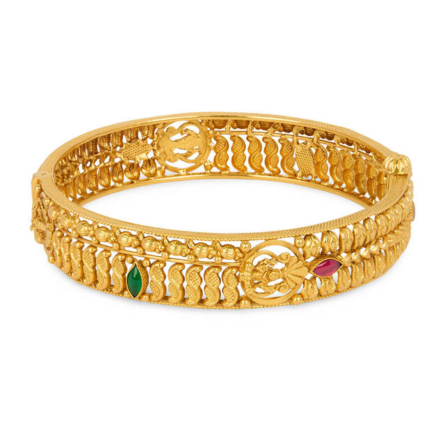 Tanishq 22KT Synthetic Stone Bangle for Women 