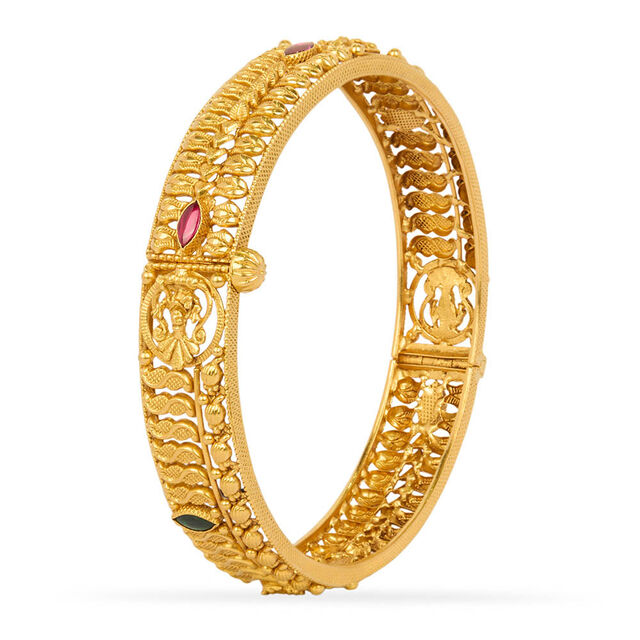 Tanishq 22KT Synthetic Stone Bangle for Women 2