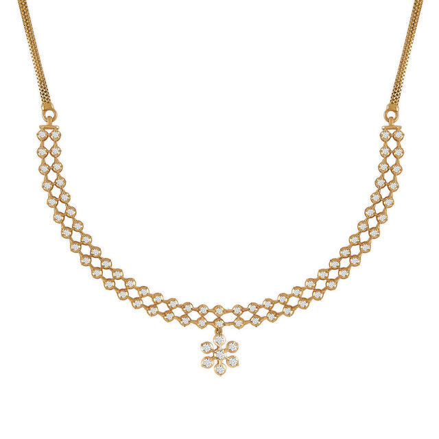 Tanishq 22KT Diamond  Necklace 
