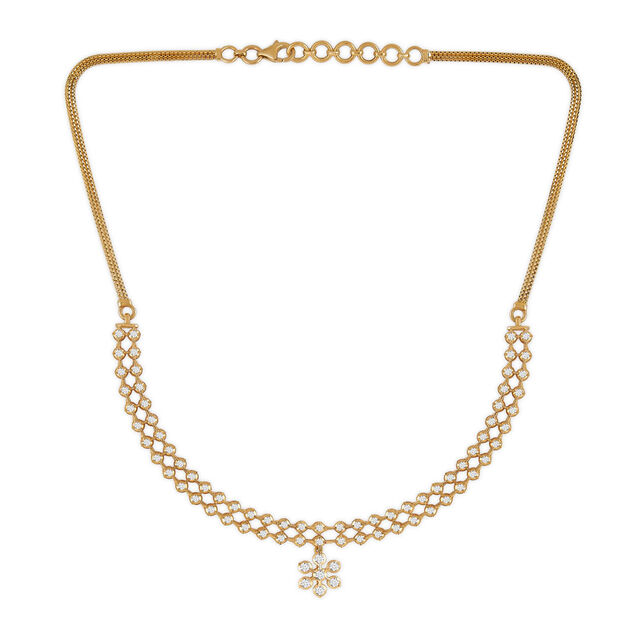 Tanishq 22KT Diamond  Necklace 2