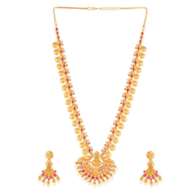 Tanishq 22KT Gold Necklace Set for Women 