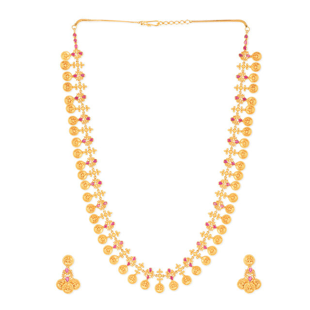Tanishq 22KT Gold Necklace Set for Women 
