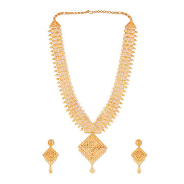 Tanishq 22KT Gold Necklace Set for Women