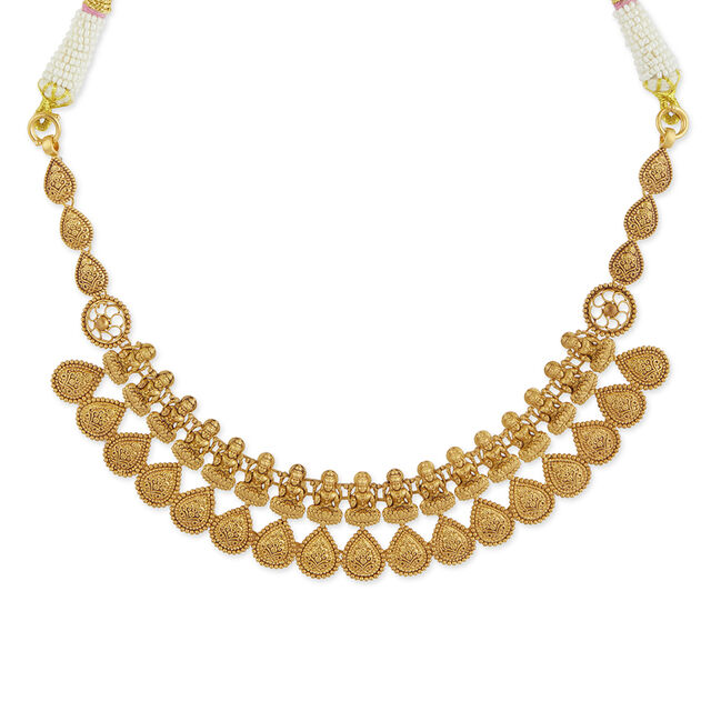 Tanishq 22KT  Gold Necklace Set  for Women 2
