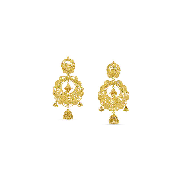 Tanishq 22KT  Gold Earrings  for Women 