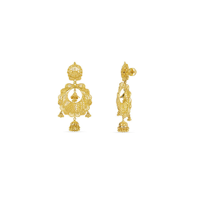 Tanishq 22KT  Gold Earrings  for Women 2