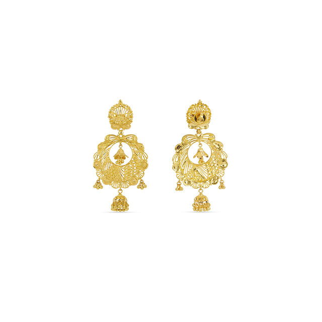 Tanishq 22KT  Gold Earrings  for Women 3