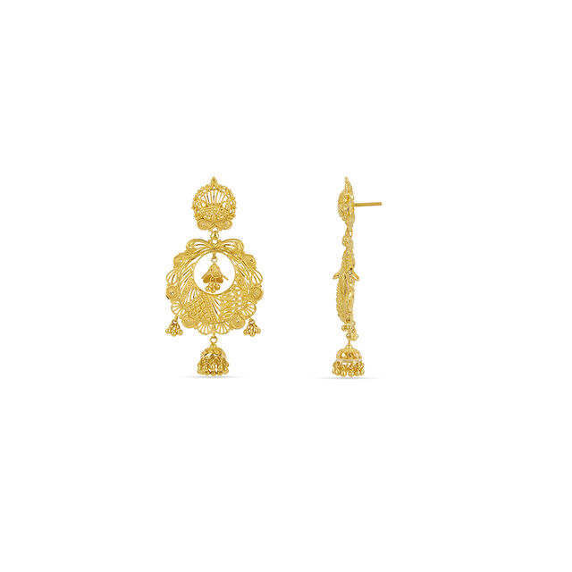 Tanishq 22KT  Gold Earrings  for Women 4