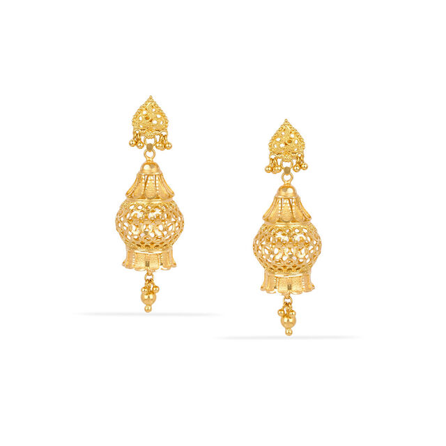 Tanishq 22KT Gold Earrings for Women 