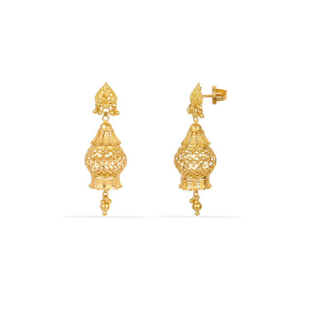 Tanishq 22KT Gold Earrings for Women 2
