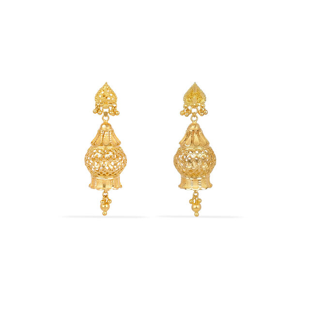 Tanishq 22KT Gold Earrings for Women 3
