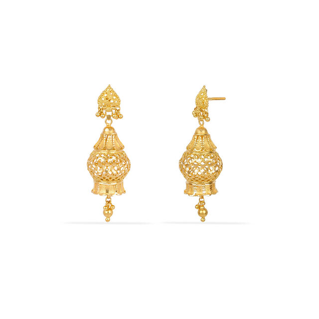 Tanishq 22KT Gold Earrings for Women 4