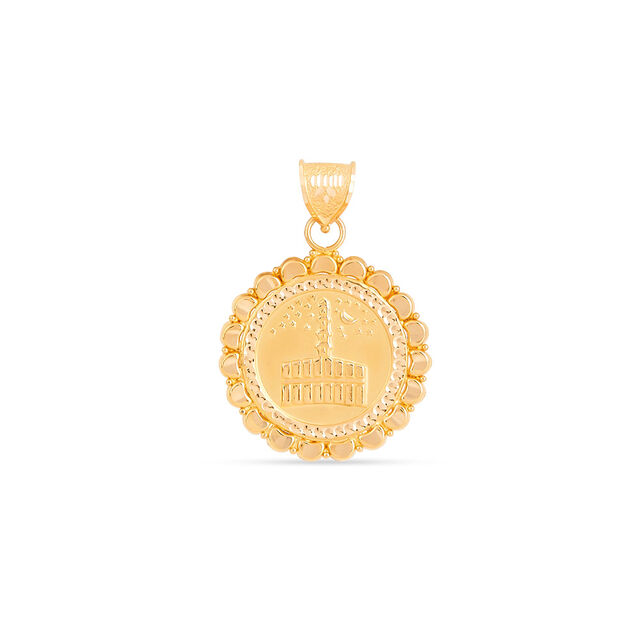 Tanishq 22KT Gold Pendant for Women 