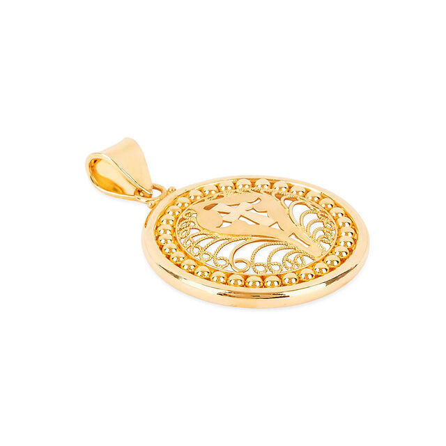 Tanishq 22KT Gold Pendant for Women 2
