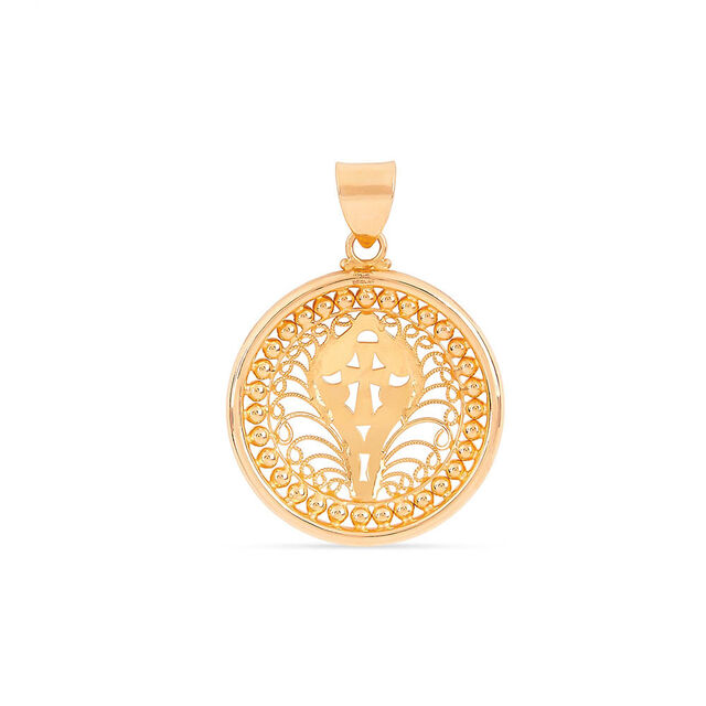 Tanishq 22KT Gold Pendant for Women 3