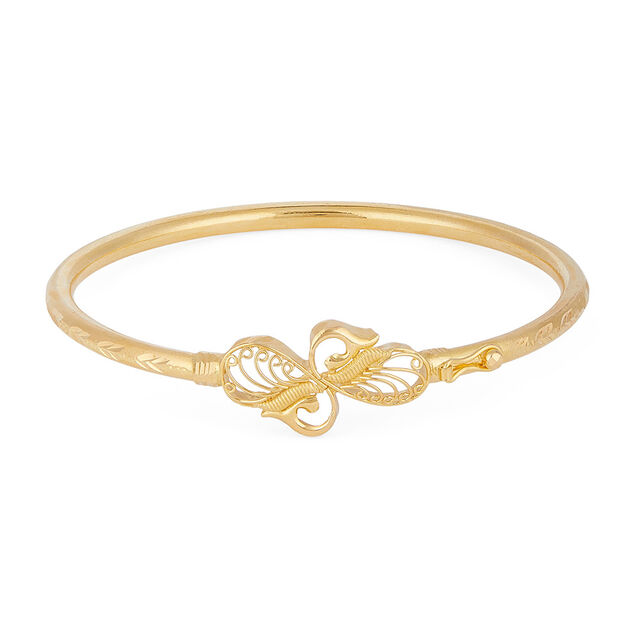Sonajhuri Swirl Loha Gold Bangle 