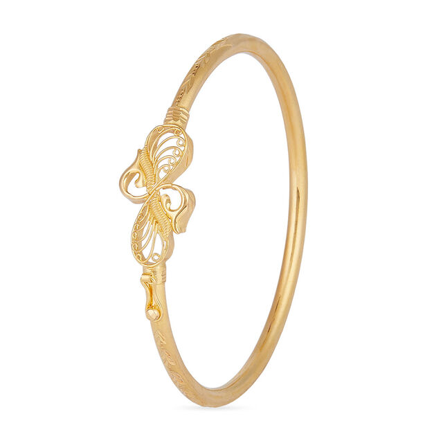 Sonajhuri Swirl Loha Gold Bangle 2