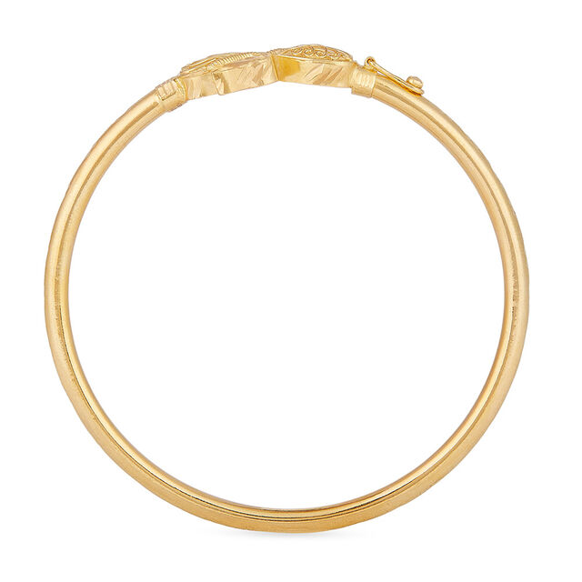 Sonajhuri Swirl Loha Gold Bangle 3