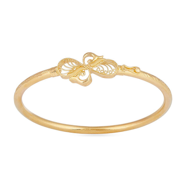 Sonajhuri Swirl Loha Gold Bangle 4