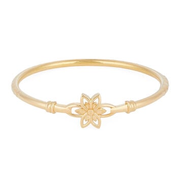 Delicate Bloom Gold Bangle