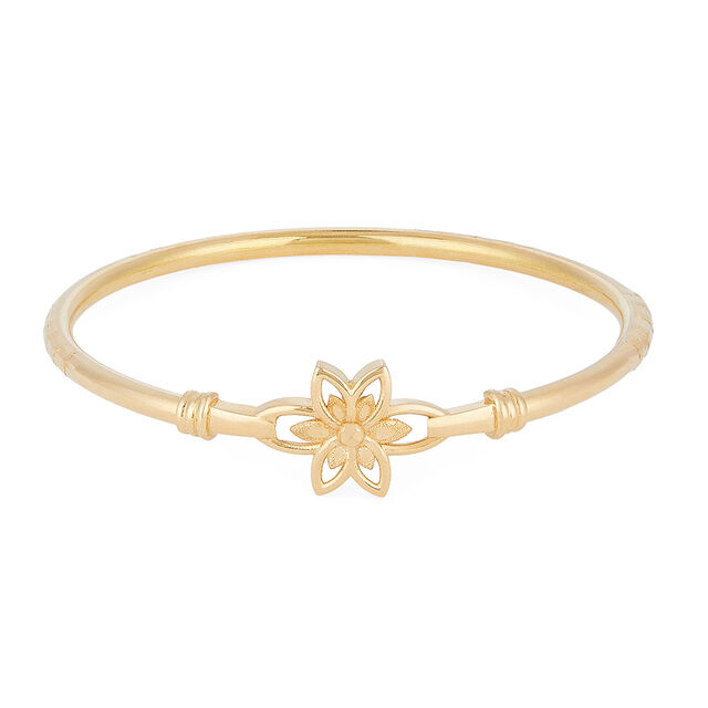 Delicate Bloom Gold Bangle 
