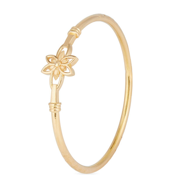 Delicate Bloom Gold Bangle 2
