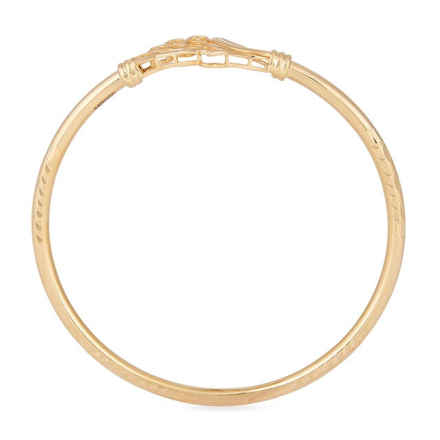 Radiant Swirl Gold Bangle 3