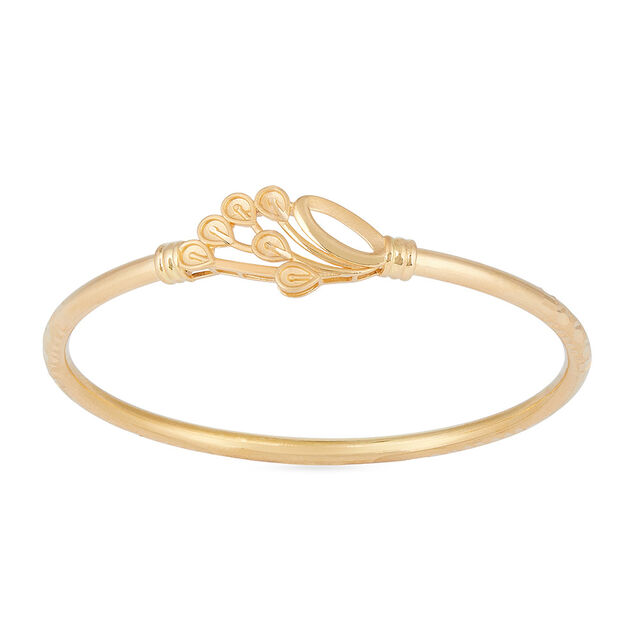 Radiant Swirl Gold Bangle 4