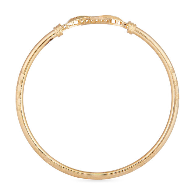 Geometric Charm Gold Bangle 3