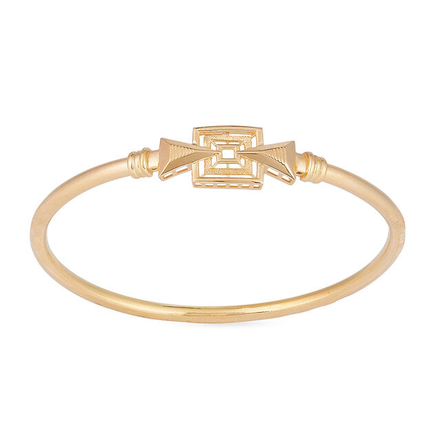 Geometric Charm Gold Bangle 4