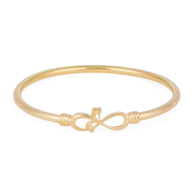 Fluid Infinity Gold Bangle 