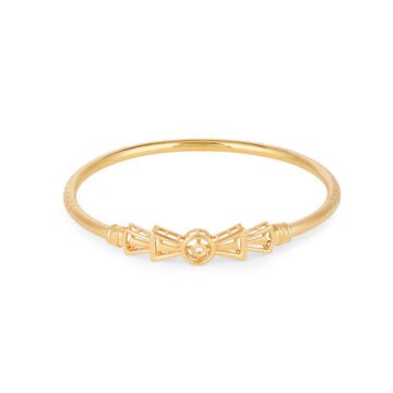 Symmetrical Grace Gold Bangle