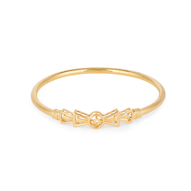 Symmetrical Grace Gold Bangle 
