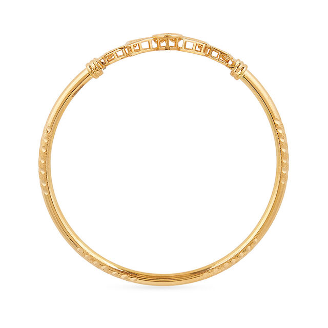 Symmetrical Grace Gold Bangle 4