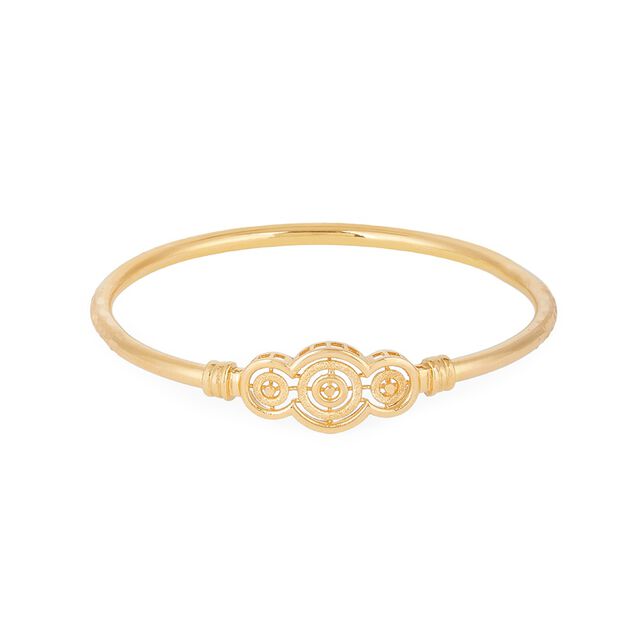 Timeless Circles Gold Bangle 