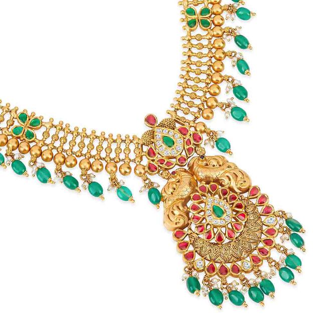 Tanishq 22KT Gold Necklace Set for Women 2