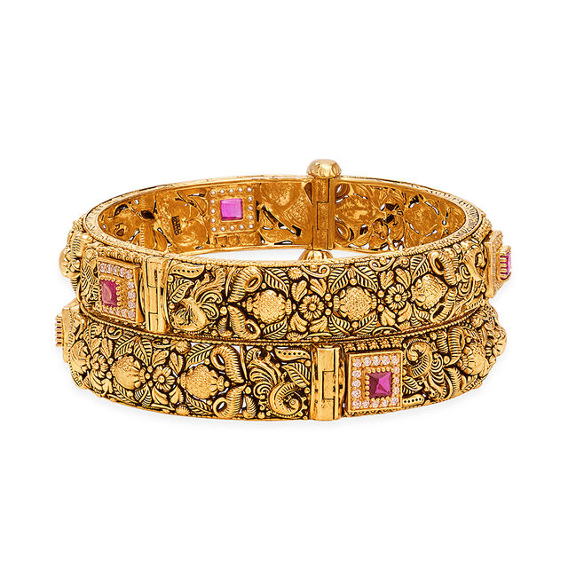 Tanishq 22KT Gold Bangle for Women 