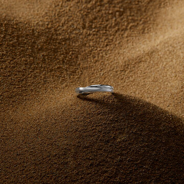 Tanishq Twist Detailed Men's Platinum Finger Ring